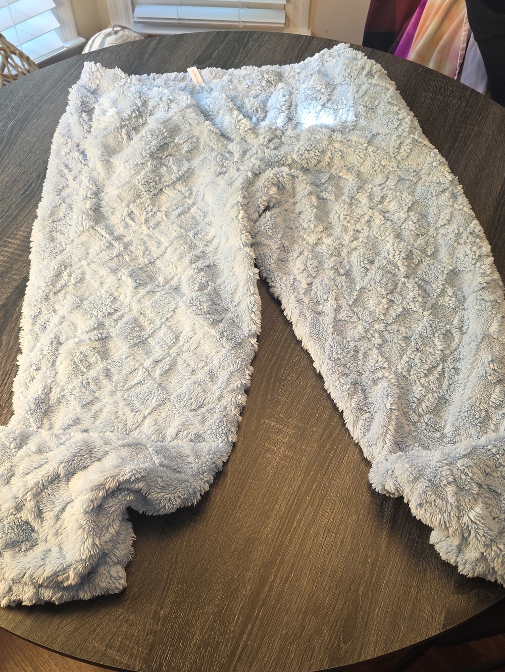 Cozy Plush Light Blue Womens Fuzzy Pajamas